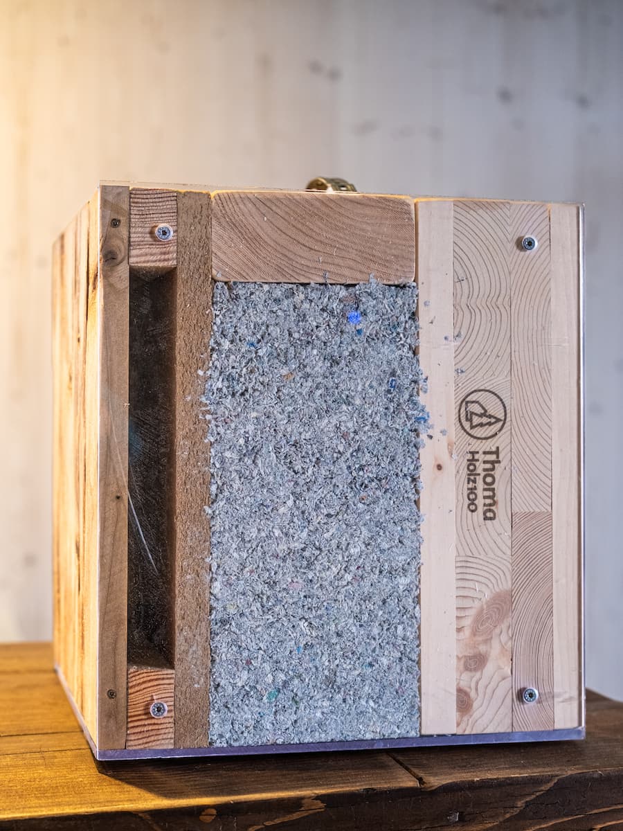 Wandaufbau von einem eco-ModulHaus